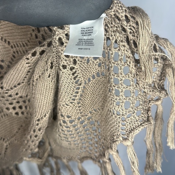 JOSEPH A TAN CROCHET BOHO SHIRT (SIZE L) - Picture 6 of 7